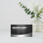 Auto, das moderne, dunkle Metallautomobile Visitenkarte (Stehend Vorderseite)