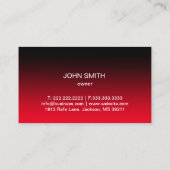 Auto der Automobilindustrie Instandsetzung Cooler Visitenkarte (Rückseite)