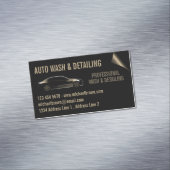 Auto Detail Reinigung Waschgold Magnetische Visitenkarte (Beispiel)