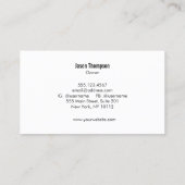 Auto-Detailansicht und Auto-Körperreparatur Visitenkarte (Rückseite)