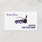 Auto Detailer Custom QR Premium Visitenkarte (Vorderseite)