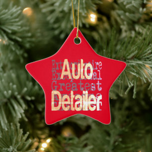 Auto Detailer Extraordinaire Keramik Ornament