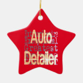 Auto Detailer Extraordinaire Keramik Ornament (Vorne)