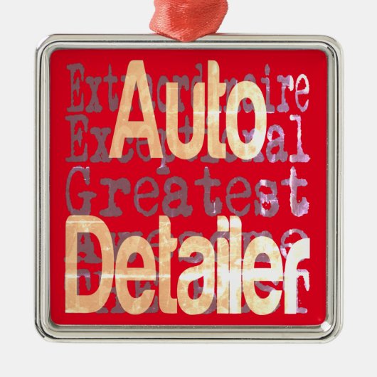 Auto Detailer Extraordinaire Ornament Aus Metall (Vorne)