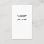 Auto-Detailer für Druckwäsche, Autoabwasch Visitenkarte (Rückseite)