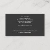 Auto Detailer Gold Lizenzierte Platine im Detail Visitenkarte (Rückseite)