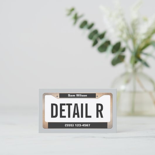 Auto Detailer Gold Lizenzierte Platine im Detail Visitenkarte (Stehend Vorderseite)