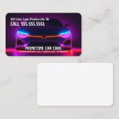 Auto Detailer Neon Visitenkarte (Vorne/Hinten)