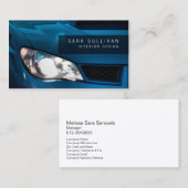 Auto Detailer Shiny Car Business Card Visitenkarte (Vorne/Hinten)
