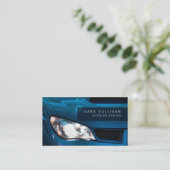 Auto Detailer Shiny Car Business Card Visitenkarte (Stehend Vorderseite)