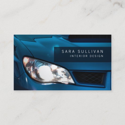 Auto Detailer Shiny Car Business Card Visitenkarte (Vorderseite)
