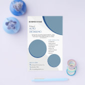 Auto-Detailinformation Reinigungsservice Flyer (Einzeln)