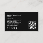 Auto Detailinformation, Reparatur, Autovermietung  Visitenkarte (Rückseite)