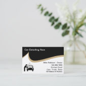 Auto-Detailinformation und Autowaschung Visitenkarte (Stehend Vorderseite)