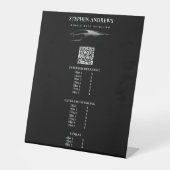 Auto Detailinformationen Auto Reparatur QR-Code Sockelschild (Vorderseite)