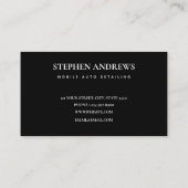 Auto Detailinformationen Auto Reparatur Treuekarte Visitenkarte (Rückseite)