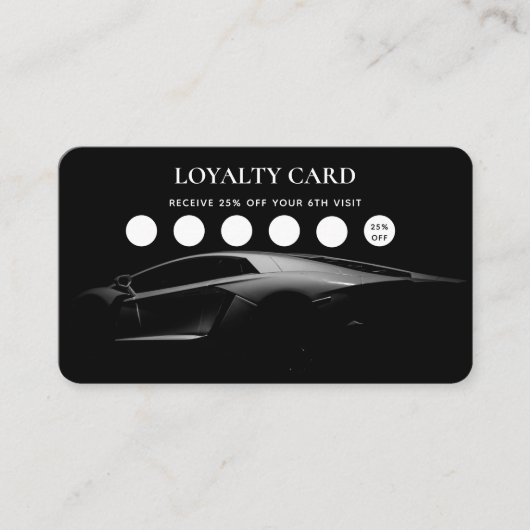 Auto Detailinformationen Auto Reparatur Treuekarte Visitenkarte (Vorderseite)