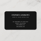 Auto Detailinformationen Auto Reparatur Treuekarte Visitenkarte (Rückseite)