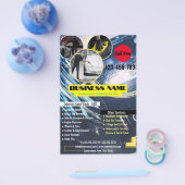 Auto-Detailinformationen für das Geschäftsfenster Flyer (Einzeln)