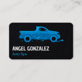 Auto-Detailinformationen Premium Visitenkarte (Vorderseite)