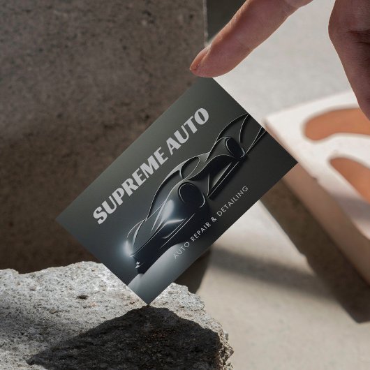 Auto Detailinformationen, Reparaturen, Autoverkauf Visitenkarte