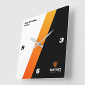 Auto Detailing Austin Quadratische Wanduhr (Winkel)