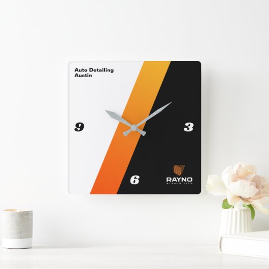 Auto Detailing Austin Quadratische Wanduhr (Zuhause)