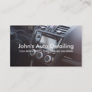 Auto-Detailing-Autohändler Visitenkarte