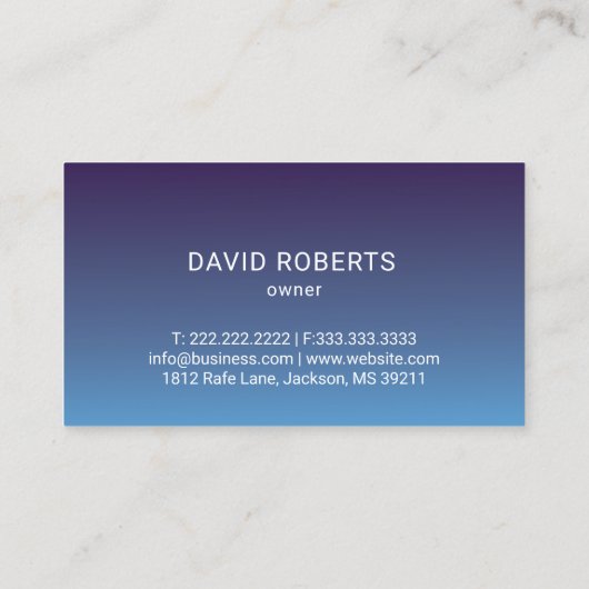 Auto Detailing Automobil-Reparatur - Elegant blau Visitenkarte (Rückseite)