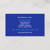 Auto Detailing Business Card Template Visitenkarte (Rückseite)