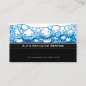 Auto Detailing Car Wash Stilvolle Dunkelheit Visitenkarte (Vorderseite)