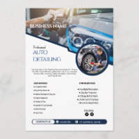 Auto Detailing Clearing Service Flyer