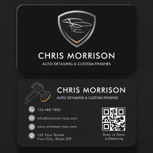 Auto-Detailing-Dienstleistungen QR-Code Profession Visitenkarte