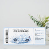 Auto-Detailing-Geschenkgutschein Einladung (Stehend Vorderseite)