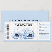 Auto-Detailing-Geschenkgutschein Einladung (Vorne/Hinten)