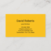 Auto Detailing Muscle Car Professional Car Wash Visitenkarte (Rückseite)