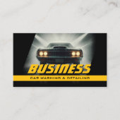 Auto Detailing Muscle Car Professional Car Wash Visitenkarte (Vorderseite)