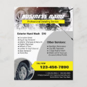 Auto Detailing Power Waschen Berufliche Reinigung Flyer (Vorne)