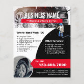 Auto Detailing Power Washer Car Wash Reinigung Flyer (Vorne)
