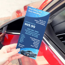Auto-Detailing-Rackcard-Vorlage