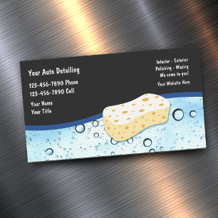 Auto-Detailing-Service Geschäftskartenmagnet Magnetische Visitenkarte