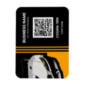 Auto-Detailing- und Autowasch-QR-Code Magnet (Vertikal)