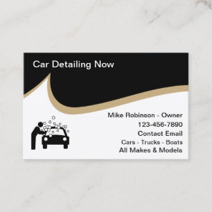 Auto-Detailing und Autowäsche Visitenkarte