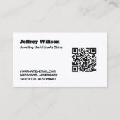 Auto-Detaillierer benutzerdefinierte QR Visitenkarte (Rückseite)