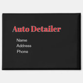 Auto-Detaillierer für Werbung personalisieren Magnet (Vorderseite)