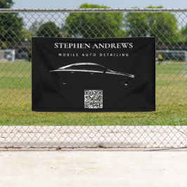 Auto-Detaillierter QR-Code für die Reparatur von A Banner