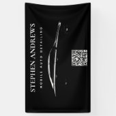 Auto-Detaillierter QR-Code für die Reparatur von A Banner (Vertikal)