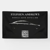 Auto-Detaillierter QR-Code für die Reparatur von A Banner (Horizontal)