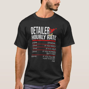 Auto Detaillierter Wagen mit Detaillierter Stunden T-Shirt