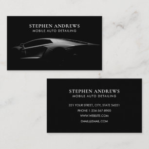 Auto Detailliertes Reinigungs-Auto Reparieren Schw Visitenkarte